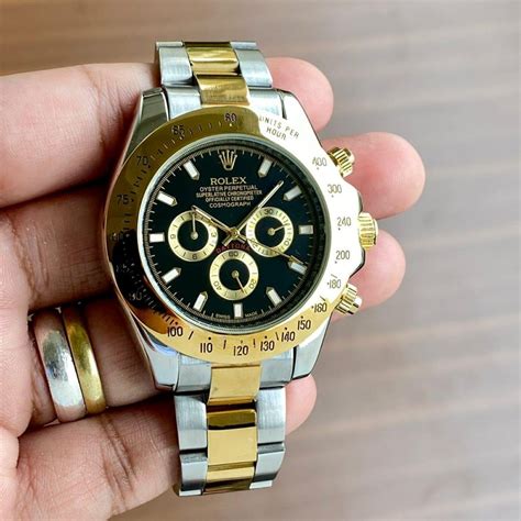 rolex silver and gold mens|silver rolex watches for men.